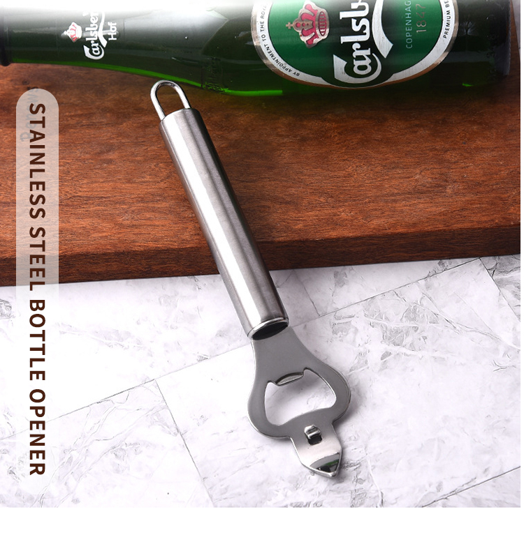 Factory Hot Sale Eco Friendly Metal Beer Bottle Can Opener Kitchen Tools Stainless Steel Beer Bottle Opener