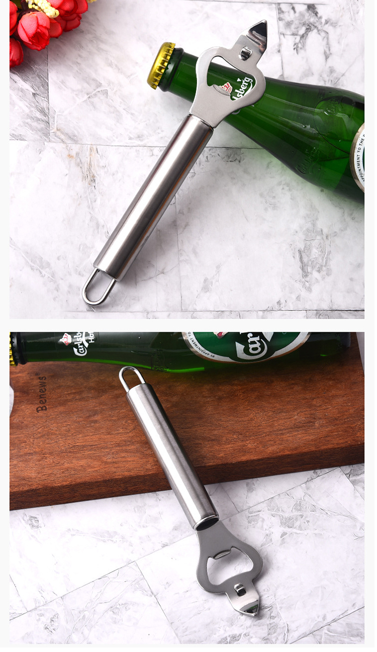 Factory Hot Sale Eco Friendly Metal Beer Bottle Can Opener Kitchen Tools Stainless Steel Beer Bottle Opener