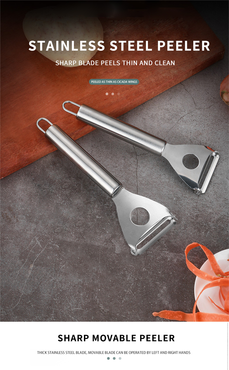 AMAZON PRODUCTS WHOLESALE MULTIFUNCTION PEELER VEGETABLE FRUIT PEELER STAINLESS STEEL PARING PEELER FOR KITCHEN