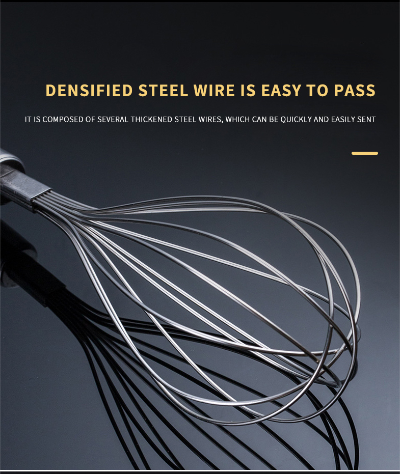 Gadgets 2022 Innovative Heat Resistant Stainless Steel Whisk Kitchen Accessories Cream Utensils Whisk Manual Mixer Egg Beater