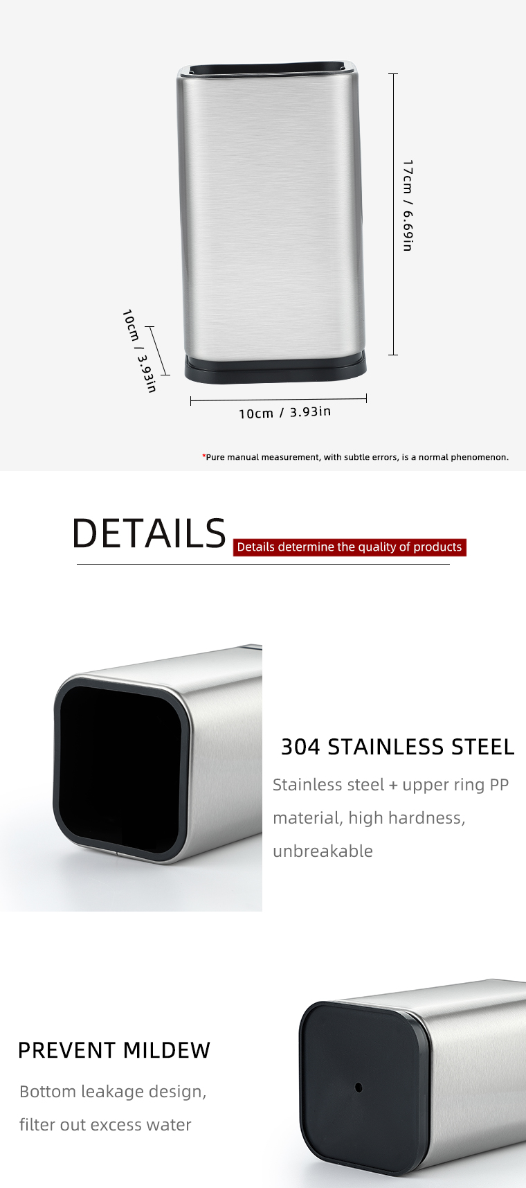 Factory Wholesale Kitchen Utensil Holder Stainless Steel Tableware Storage Organizer Holder Kitchen Tools Chopstick Utensil Hold