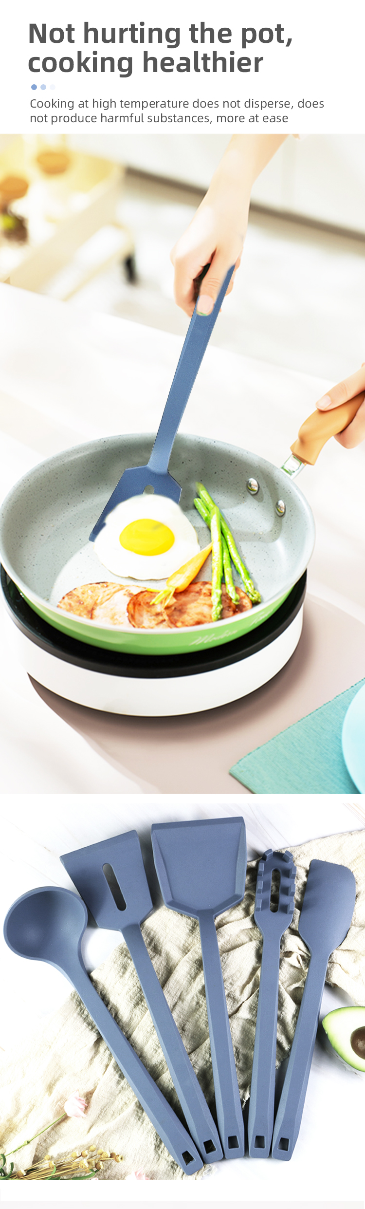 wholesale utensils kitchen set conina Non-Stick kitchen tools kitchenware Heat Resistant silicone kitchen utensils