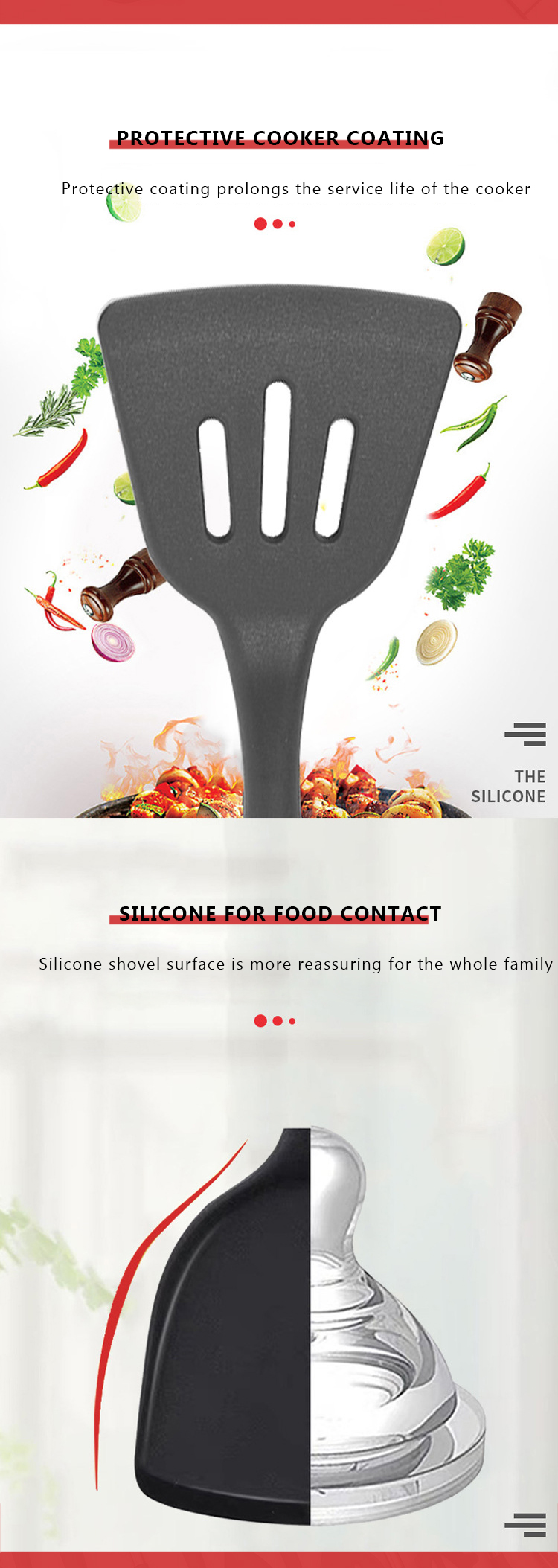 Amazon Hot Selling multi function10 pcs Silicone Cooking Tool Sets Non-Stick cocina de Silicone Kitchen Utensils Sets