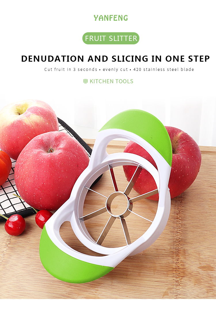 Best Selling Eco-friendly Apple Slicer Cutter Fruit Vegetable Tools Stainless Steel Fruit Apple Slicer For Corer Cutter