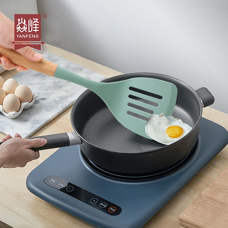 Home Gadgets Kitchen Accessories Kitchen Turners Heat Resistant Kitchen Utensils Silicone Slotted Turner