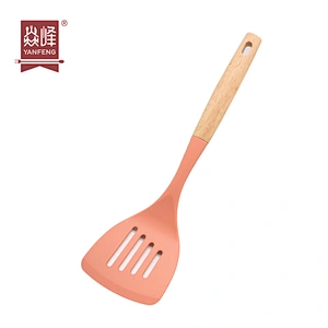 Home Gadgets Kitchen Accessories Kitchen Turners Heat Resistant Kitchen Utensils Silicone Slotted Turner