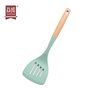 Home Gadgets Kitchen Accessories Kitchen Turners Heat Resistant Kitchen Utensils Silicone Slotted Turner