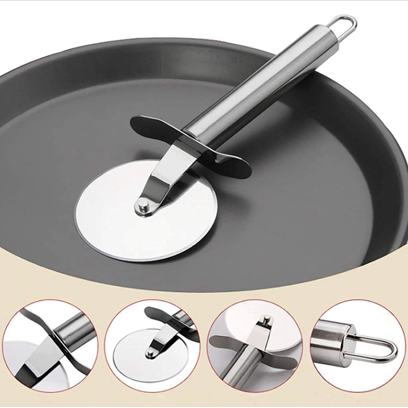Best Seller 2022 High Quality Stainless Steel Single Wheel Pizza Knife Baking Tool Pizza Cutter