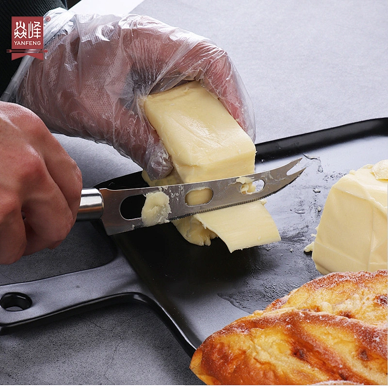 Best Seller High Quality Butter Knife & Fork Kitchen Tools Cheese Slicer Cutter Multi-function Stainless Steel Cheese Knife