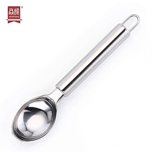 Factory Promotional Wholesale Ice Cream Scoop Kitchen Dessert Spoon Eco-friendly Stainless Steel Ice Cream Tools