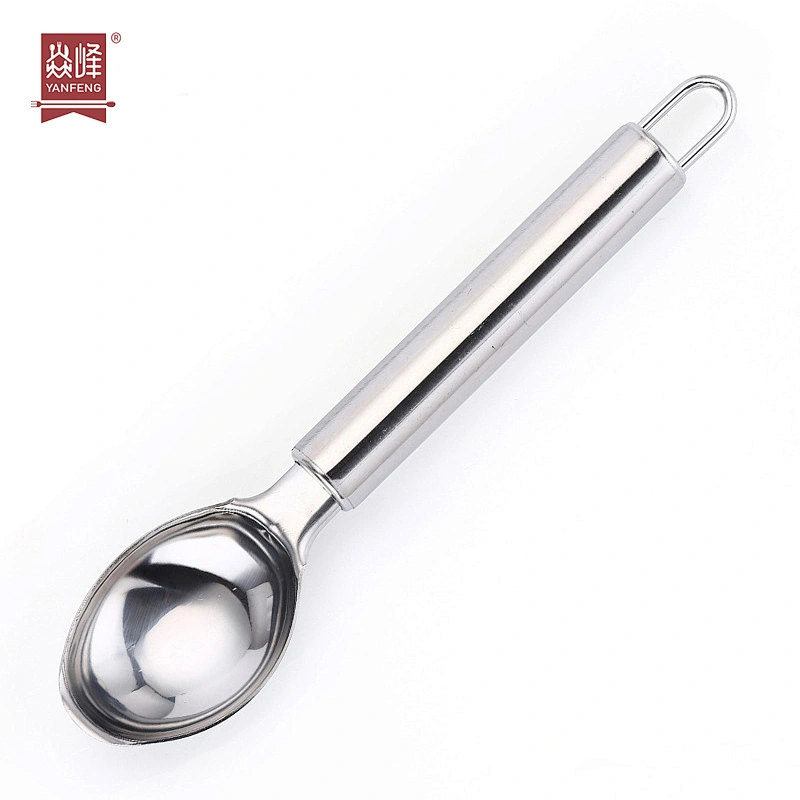 Factory Promotional Wholesale Ice Cream Scoop Kitchen Dessert Spoon Eco-friendly Stainless Steel Ice Cream Tools