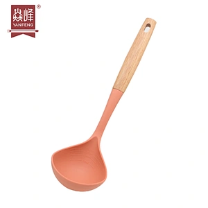 Amazon Products High Quality Kitchen Accessories Silicone Kitchen Ladle Non Stick Heat Resistant Silicone Soup Ladle