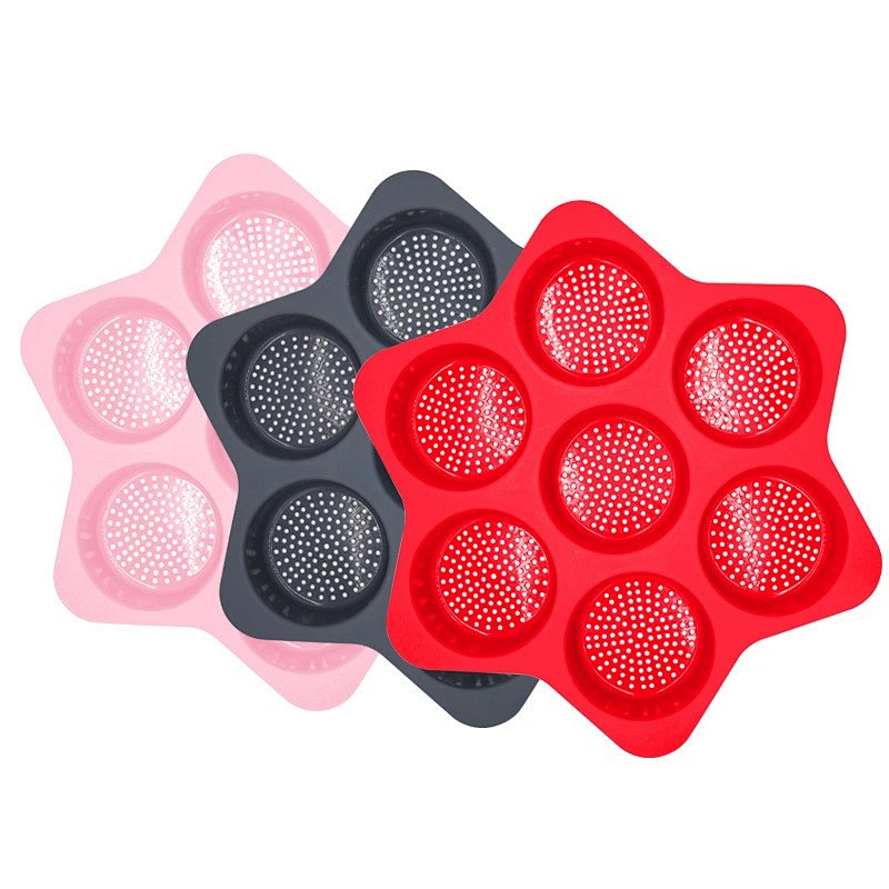 Amazon Hot Sell Eco-friendly Silicone Baking Bread Mold Burger Bun Mold Baking Tools Silicone Hamburger Mold