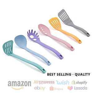 Hot Selling 6pcs Kitchen Cooking Utensils Heat Resistant kitchen tool Nylon Utensils Set for non stick cookware