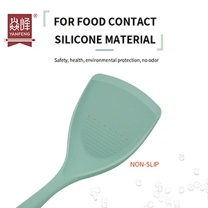 New Products Silicone High Quality Kitchen Turner Heat-resistant Non-slip Cooking Utensils Silicone Turner