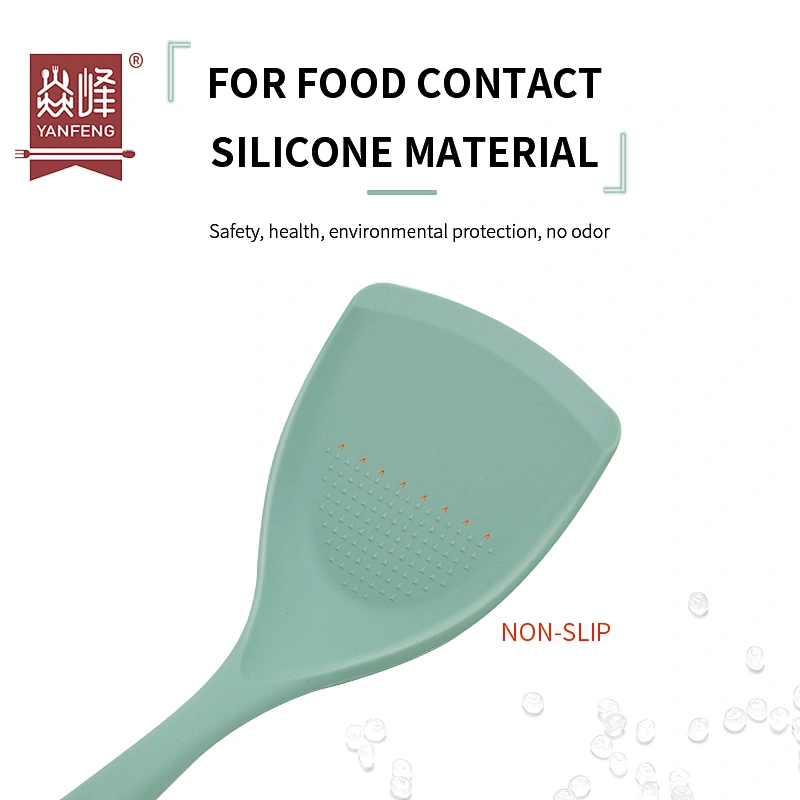 New Products Silicone High Quality Kitchen Turner Heat-resistant Non-slip Cooking Utensils Silicone Turner