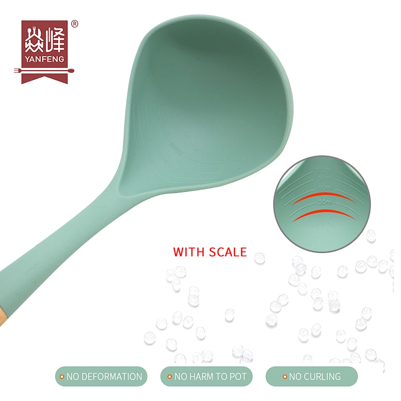 Amazon Products High Quality Kitchen Accessories Silicone Kitchen Ladle Non Stick Heat Resistant Silicone Soup Ladle