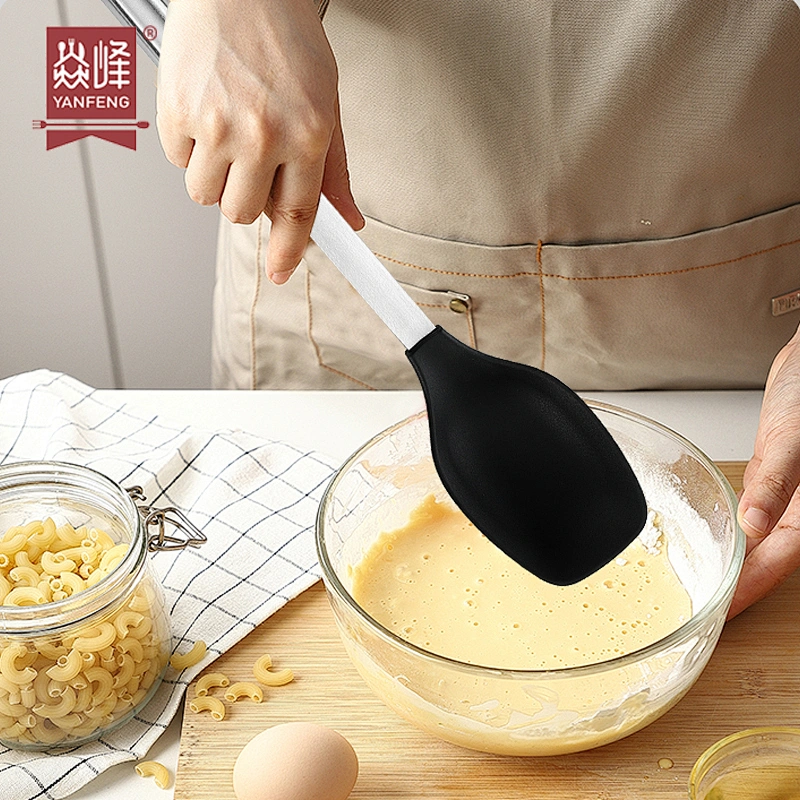 FACTORY CUSTOM ECO FRIENDLY 304 STAINLESS STEEL SILICONE SPOON KITCHEN GADGETS SET KITCHEN COOKING SPOONS