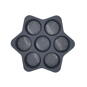 Amazon Hot Sell Eco-friendly Silicone Baking Bread Mold Burger Bun Mold Baking Tools Silicone Hamburger Mold