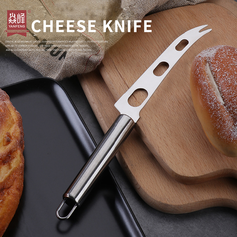 Best Seller High Quality Butter Knife & Fork Kitchen Tools Cheese Slicer Cutter Multi-function Stainless Steel Cheese Knife