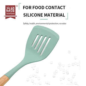 Home Gadgets Kitchen Accessories Kitchen Turners Heat Resistant Kitchen Utensils Silicone Slotted Turner
