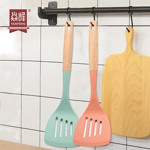 Home Gadgets Kitchen Accessories Kitchen Turners Heat Resistant Kitchen Utensils Silicone Slotted Turner