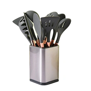 Amazon Hot Selling multi function10 pcs Silicone Cooking Tool Sets Non-Stick cocina de Silicone Kitchen Utensils Sets