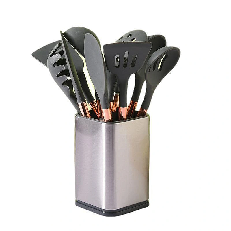 Amazon Hot Selling multi function10 pcs Silicone Cooking Tool Sets Non-Stick cocina de Silicone Kitchen Utensils Sets