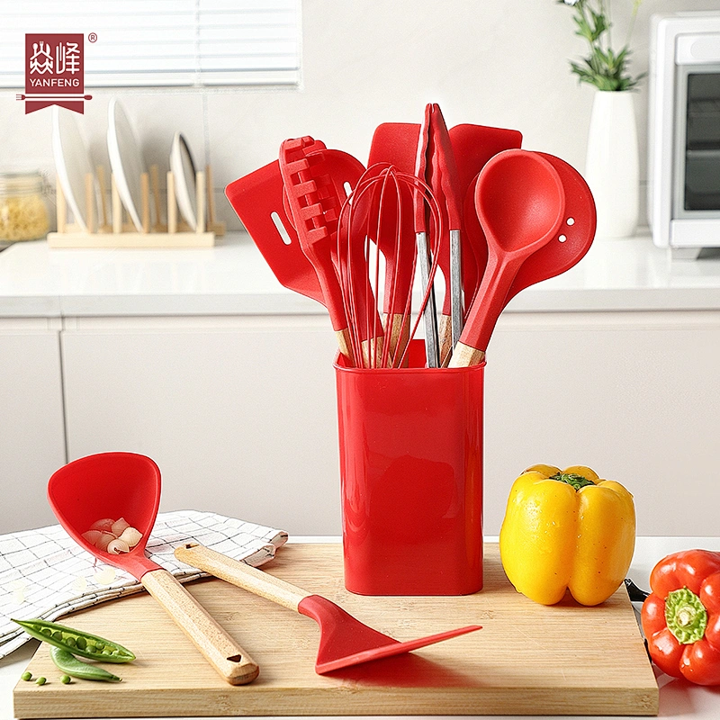 Amazon Hot Sell Plastic Storage Utensil Holder Kitchen Accessories Organizer Storage Utensil Cutlery Holder For Forks Spoons
