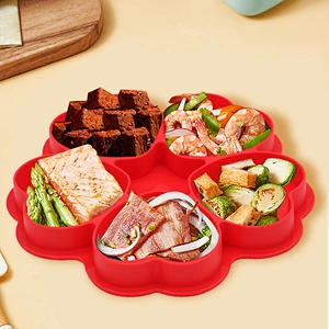 WHOLESALE HEART SHAPED SILICONE MOLDS KITCHEN TOOLS REUSABLE HAMBURGER MEAT MOLD NON-STICK CHOCOLATE SILICONE MOLD