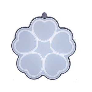 WHOLESALE HEART SHAPED SILICONE MOLDS KITCHEN TOOLS REUSABLE HAMBURGER MEAT MOLD NON-STICK CHOCOLATE SILICONE MOLD