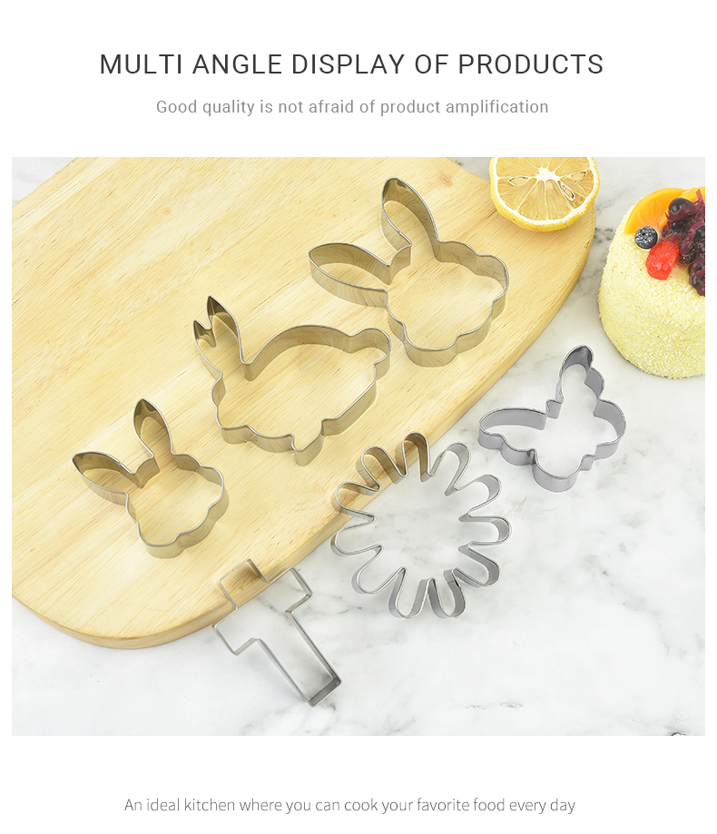 Home And Kitchen Bakeware Set Baking Cookie Moulds Food Grade Stainless Steel Christmas Baking Cake Mould Nonstick Cookie Cutter