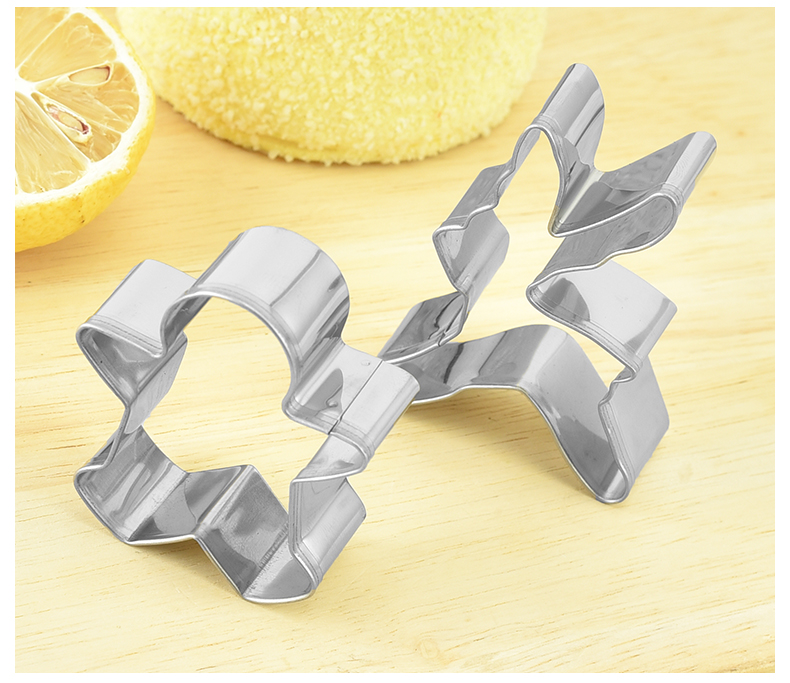 DIY Dessert Pastry Decoration Baking Tools Xmas Theme Biscuit Moulds bakeware set Christmas Stainless Steel Cookie Mold Custom