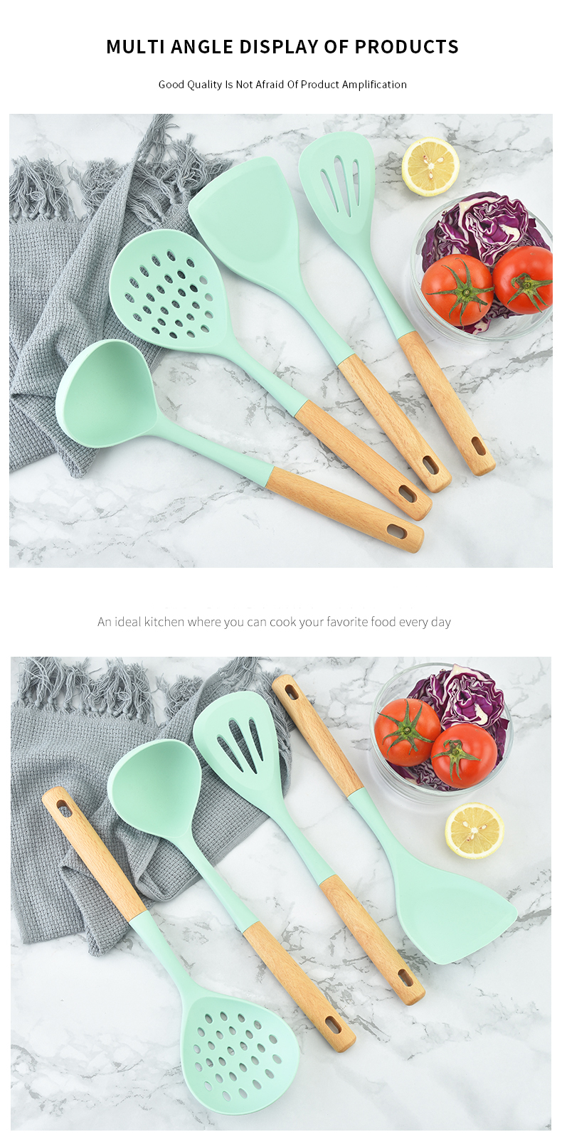 4PCS HOUSE UTENSILS KITCHEN COOKING UTENSILS SETS SILICONE KITCHEN COOKING TOOLS SET KITCHEN GADGETS KITCHENWARE UTENSILS SET