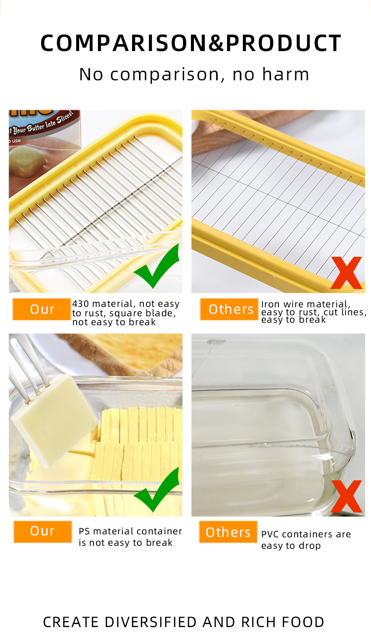 Multipurpose Cheese Butter Cutter Box