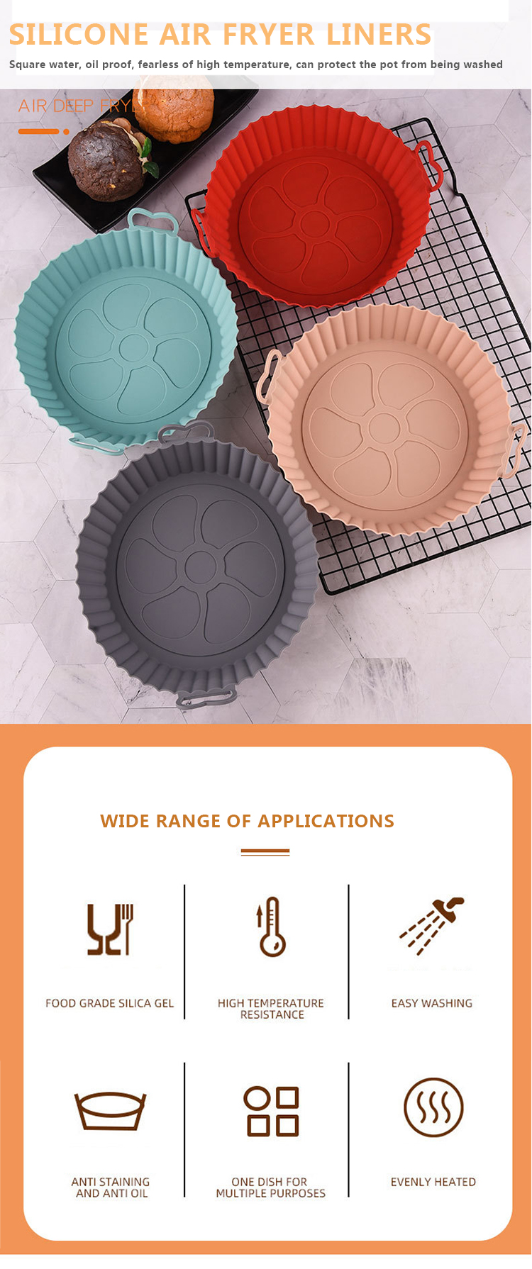 Air Fryer Silicone Pot