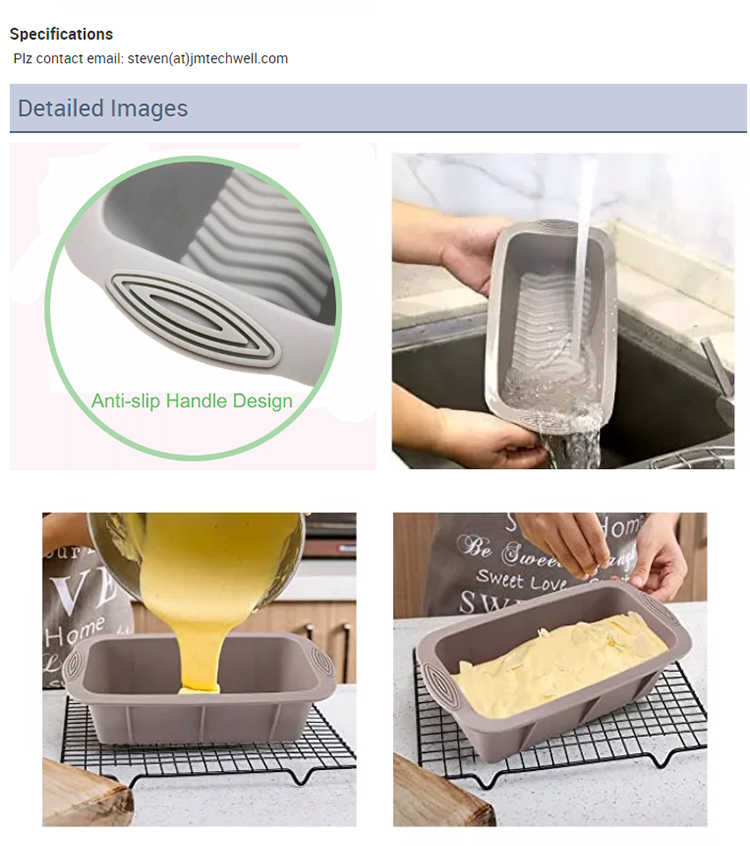 kitchen accessories set Non stick reusable bread baking pan Round Silicon Cake Mold Bakeware home gadgets silicone loaf mold