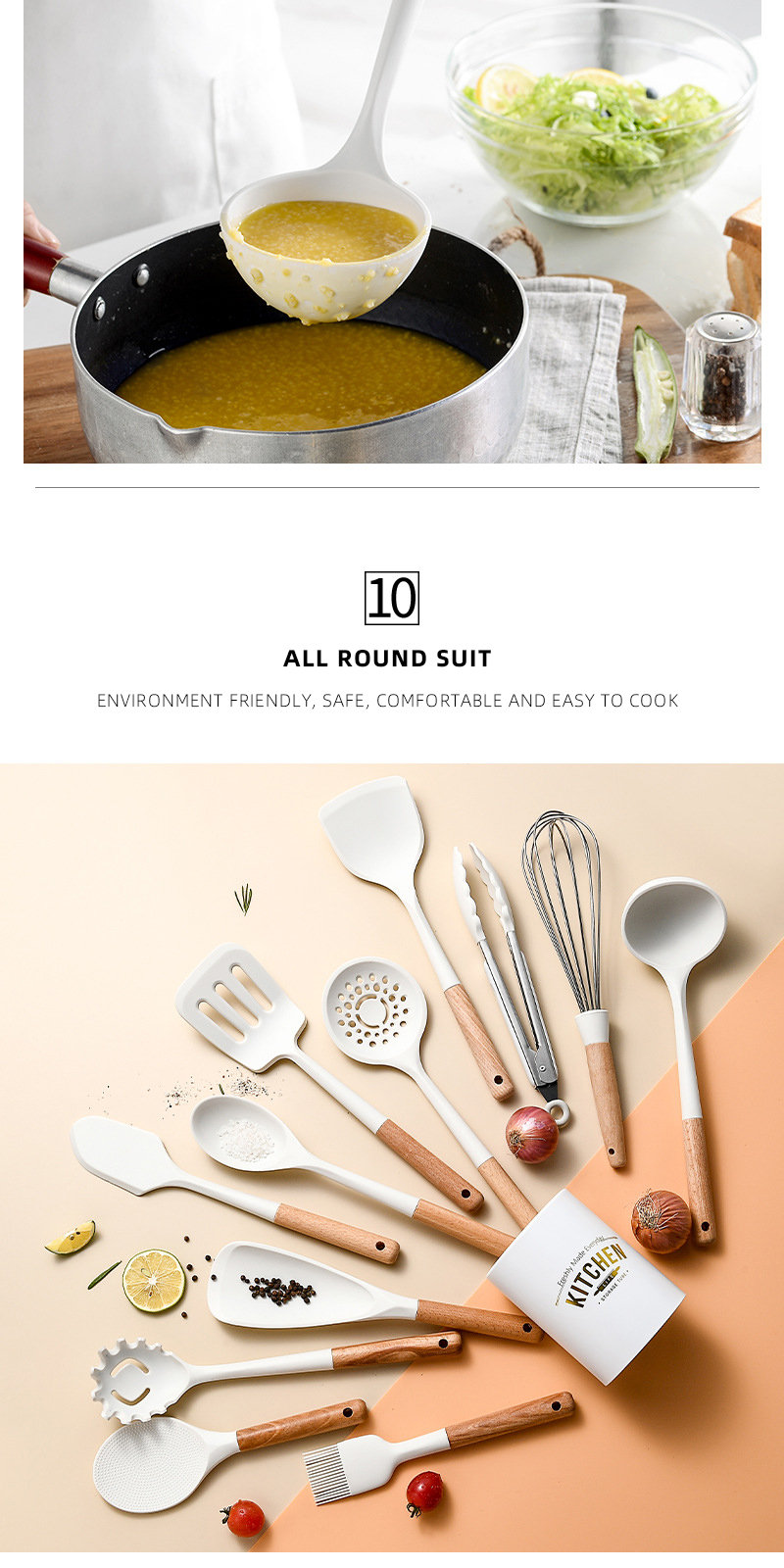 Wooden Handle Kitchenware