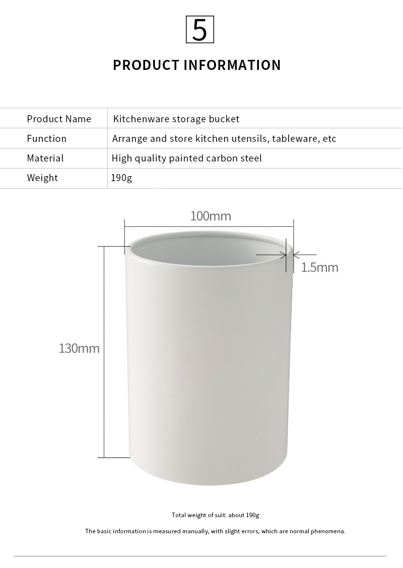CHOPSTICKS TUBE PAINTED CARBON STEEL KITCHEN CHOPSTICKS BUCKET HOLDER TABLEWARE STORAGE BOX HOME GADGETS STORAGE CAGE