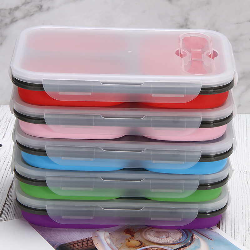 Bento Lunch Box For Adults And Kids 3 Compartment Lunch Box Kitchen Tools Gadgets Food Storage Container
