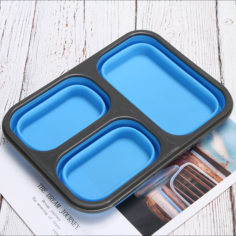 Bento Lunch Box For Adults And Kids 3 Compartment Lunch Box Kitchen Tools Gadgets Food Storage Container