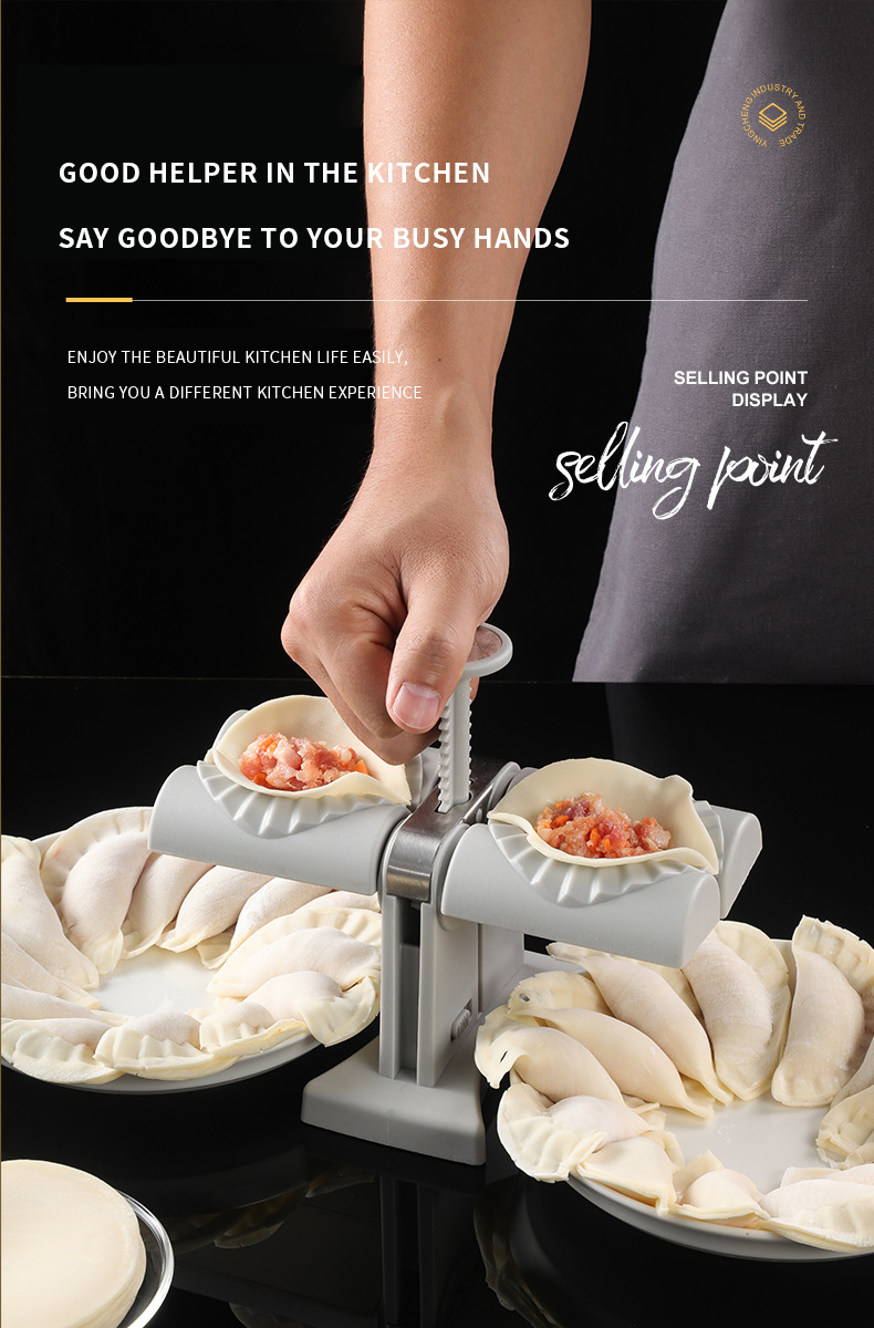 Manual Dumpling Mould Maker Bakeware Sets Gadget For Ravioli Food Small Household Dough Press Dumpling Skin Pattern