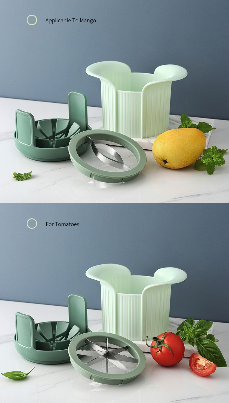 3 In 1 Multifunctional Slicer Corer Cutter Vegetable Fruit Tools Home Gadget Apple Cutter Slicer With Base