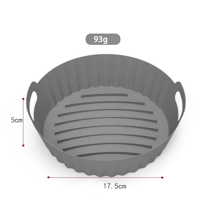 3pcs Reusable Air Fryer Silicone Pot Basket Liner Baking Mould Sets Food Safe Air Fryer Silicone Baking Tray Mats For Air Fryer