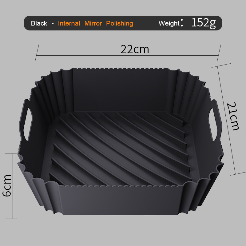 152g Customized color Non-stick Easy to clean Silicone Air Fryer Accessories Basket Silicone Air Fryer Liners