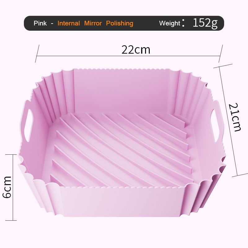 152g Customized color Non-stick Easy to clean Silicone Air Fryer Accessories Basket Silicone Air Fryer Liners