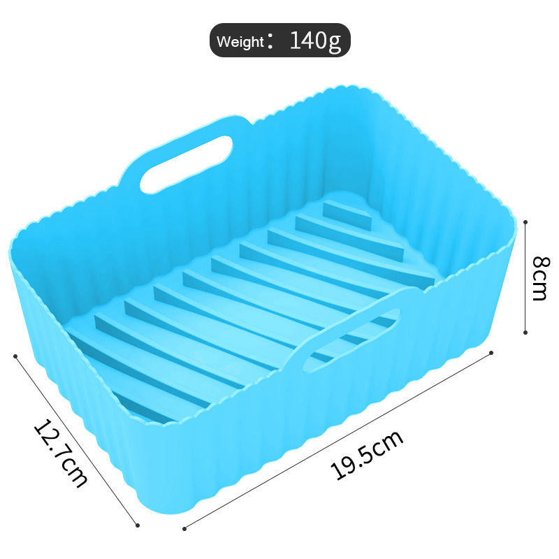 140g Air Fryer Silicone Pots Reusable Silicone Air Fryer Liners Food Safe Non Stick Air Fryer Basket Accessories