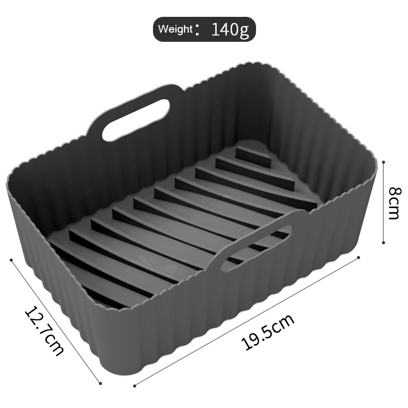 140g Air Fryer Silicone Pots Reusable Silicone Air Fryer Liners Food Safe Non Stick Air Fryer Basket Accessories
