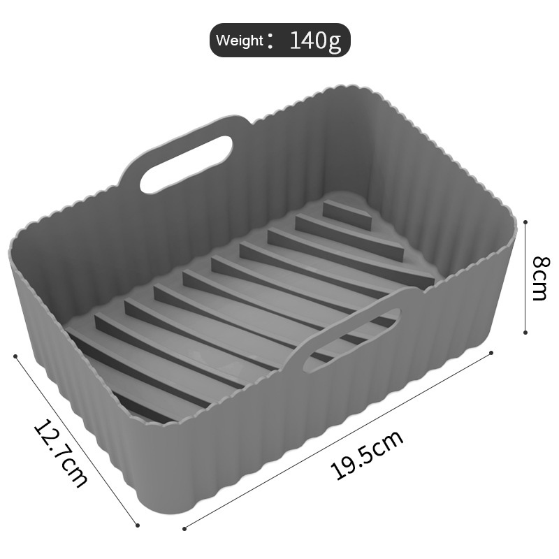 140g Air Fryer Silicone Pots Reusable Silicone Air Fryer Liners Food Safe Non Stick Air Fryer Basket Accessories