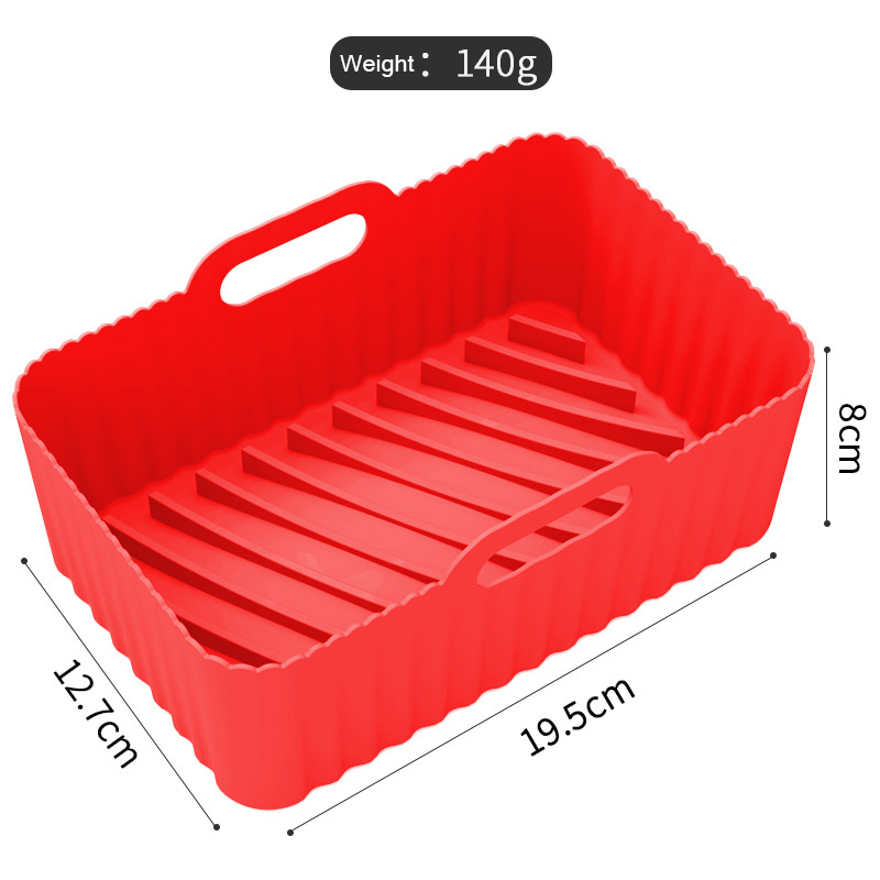 140g Air Fryer Silicone Pots Reusable Silicone Air Fryer Liners Food Safe Non Stick Air Fryer Basket Accessories